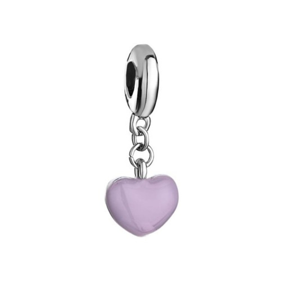 Pugster Thistle Heart Dangle Charm - Fits Pandora - Picture 2 of 2